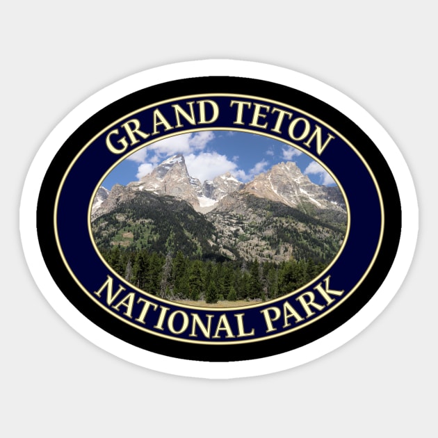 Grand Teton National Park in Wyoming Sticker by GentleSeas